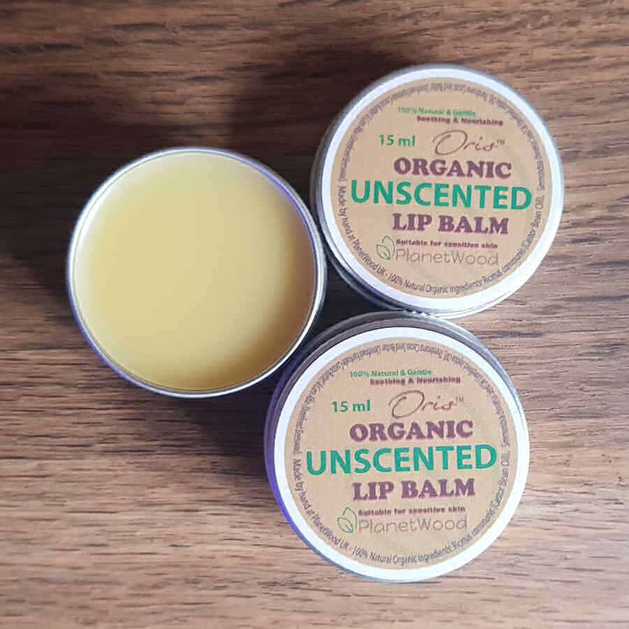 Organic Unscented Lip Balm 15ml