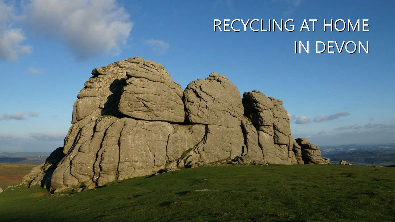 Recycling at home in Devon